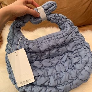 COS Quiltedmini bag/ light blue/ NWT